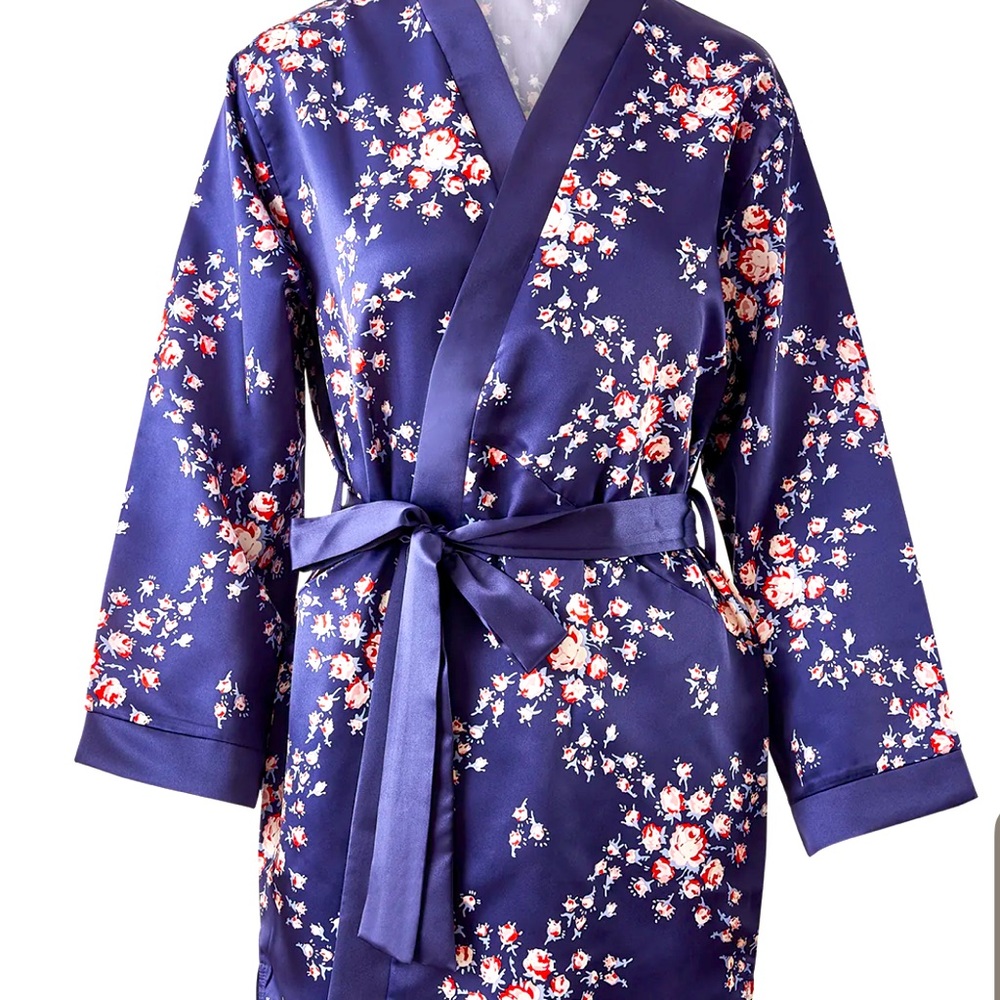Brand New Satin Floral Robe!